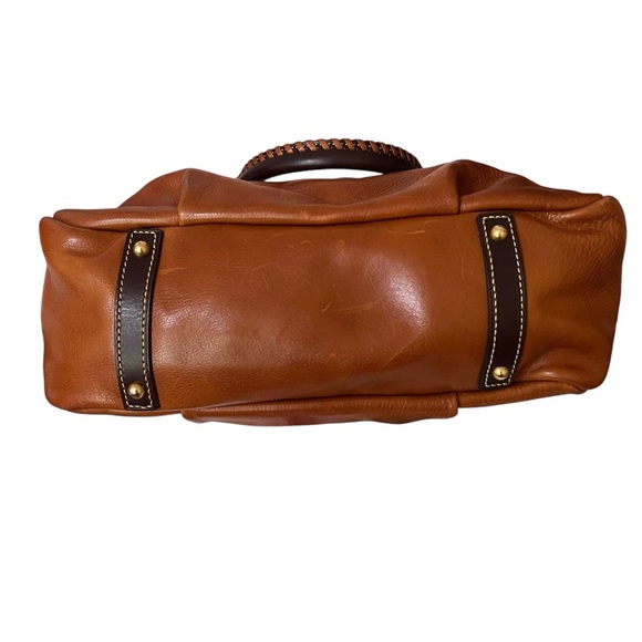 Dooney & Bourke Florentine Toledo Medium Mail Bag Satchel Chestnut Brown Leather - Picture 5 of 16